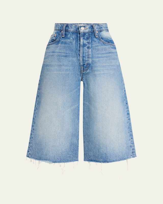 The Whole Lot Fray Denim Culottes